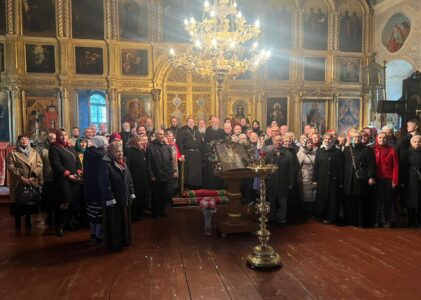 Соборное богослужение духовенства Клинского благочиния в селе Аксеново