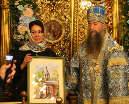 Архиерейское богослужение в Скорбященском храме города Клина