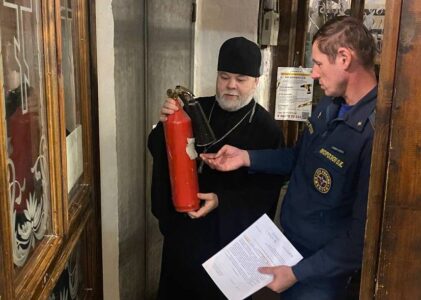 Противопожарная проверка Успенского храма города Клина