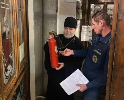 Противопожарная проверка Успенского храма города Клина