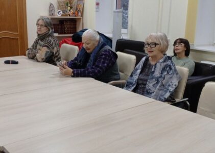 Видеолекторий в Клинском доме ветеранов