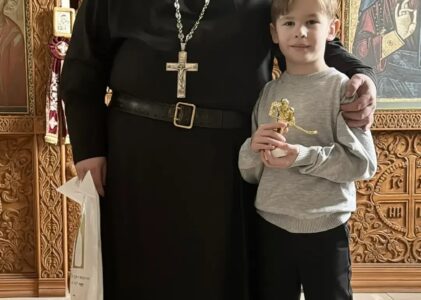 Поздравление юного прихожанина Троицкого собора города Клина