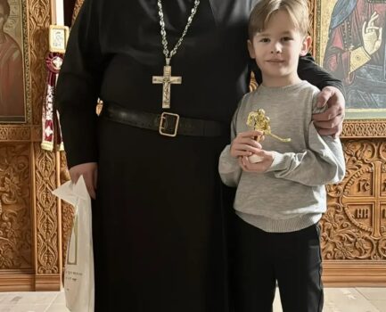 Поздравление юного прихожанина Троицкого собора города Клина