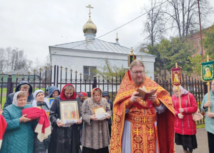 Освящение звонницы и новых колоколов Алексеевского храма города Высоковска