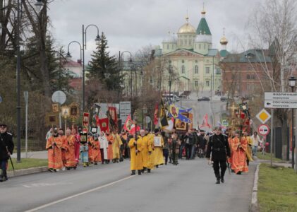 Общегородской Пасхальный крестный ход  в Клину